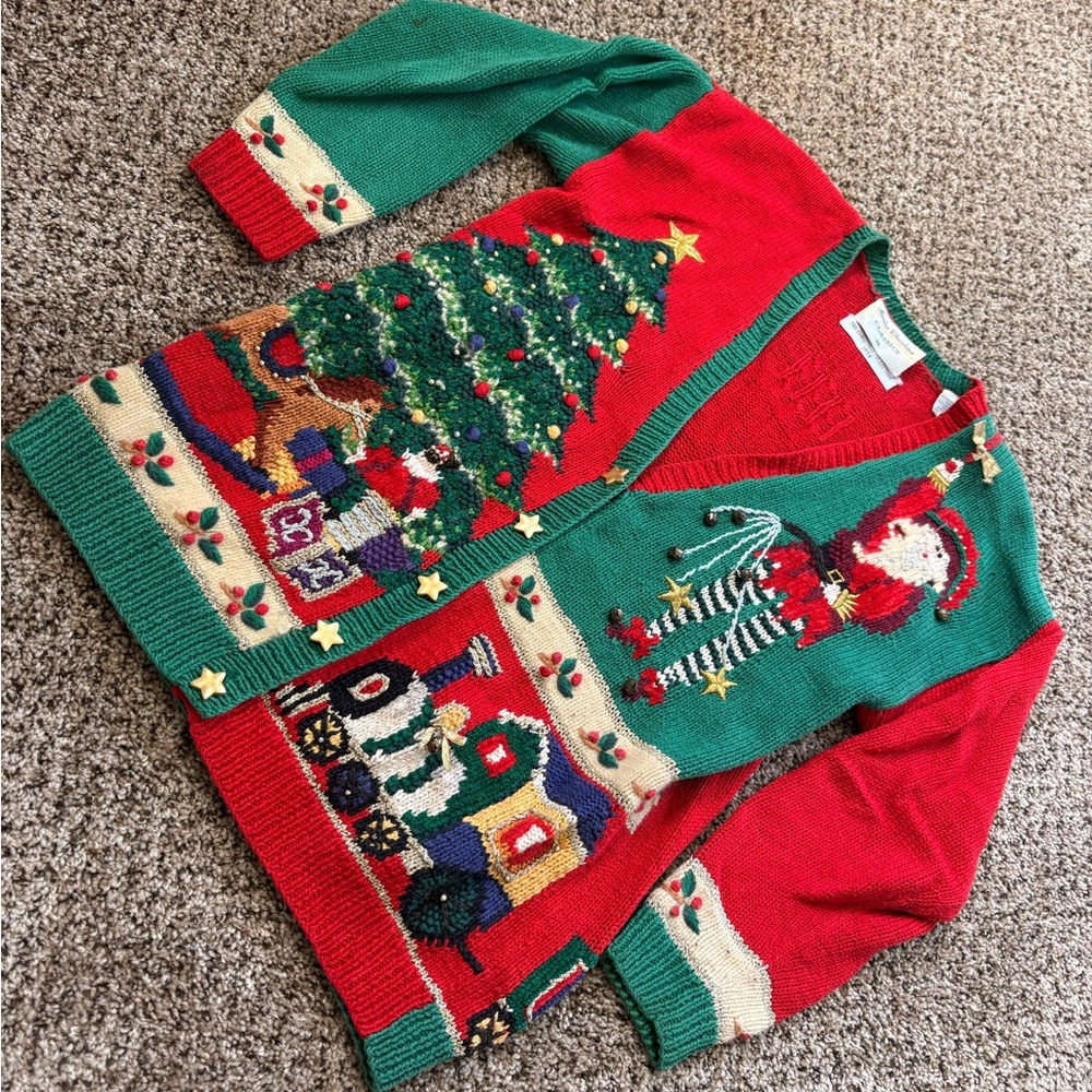 Marisa Christina Red Christmas Collection 1994 vintage Sweater
